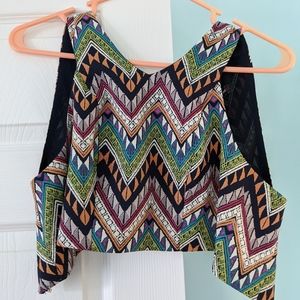 Vintage retro 80's crop top